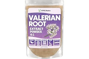 XPRS Nutra Valerian Root Extract Powder 4:1 - Premium Valerian Root Powder for Cognition - Vegan Friendly Herbal Sleep Assist (4 Ounce)