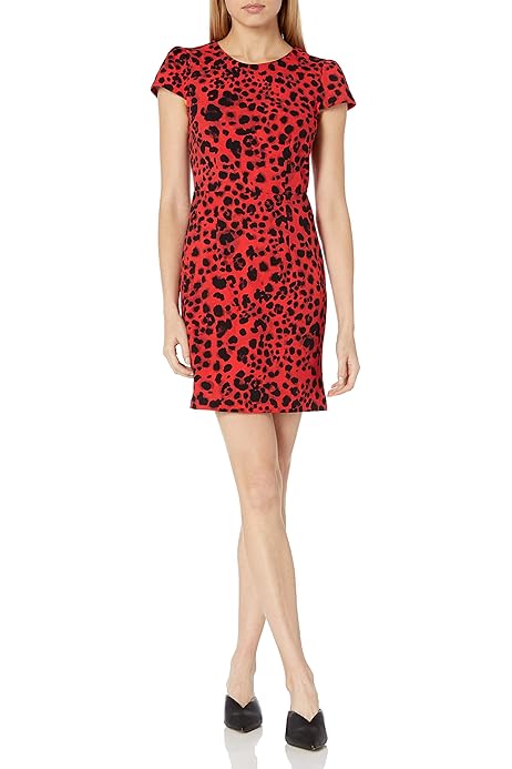 betsey johnson draped surplice sheath dress
