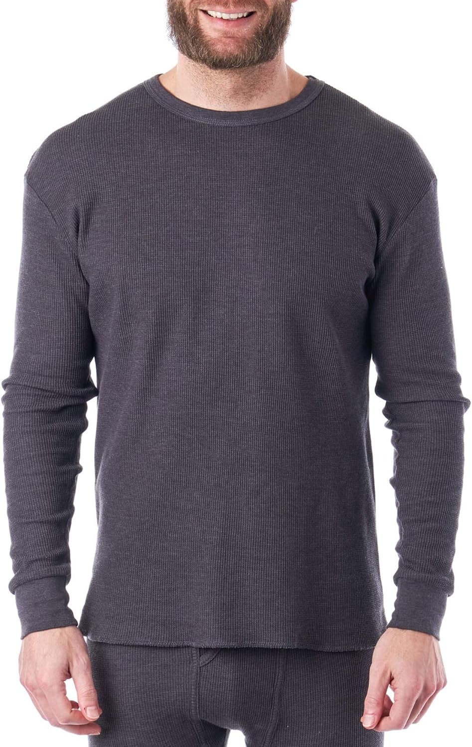 Alpine Swiss Mens Thermal Long Sleeve Top Underwear Crew Neck Shirt Waffle Knit Henley Base Layer at  Men’s Clothing store