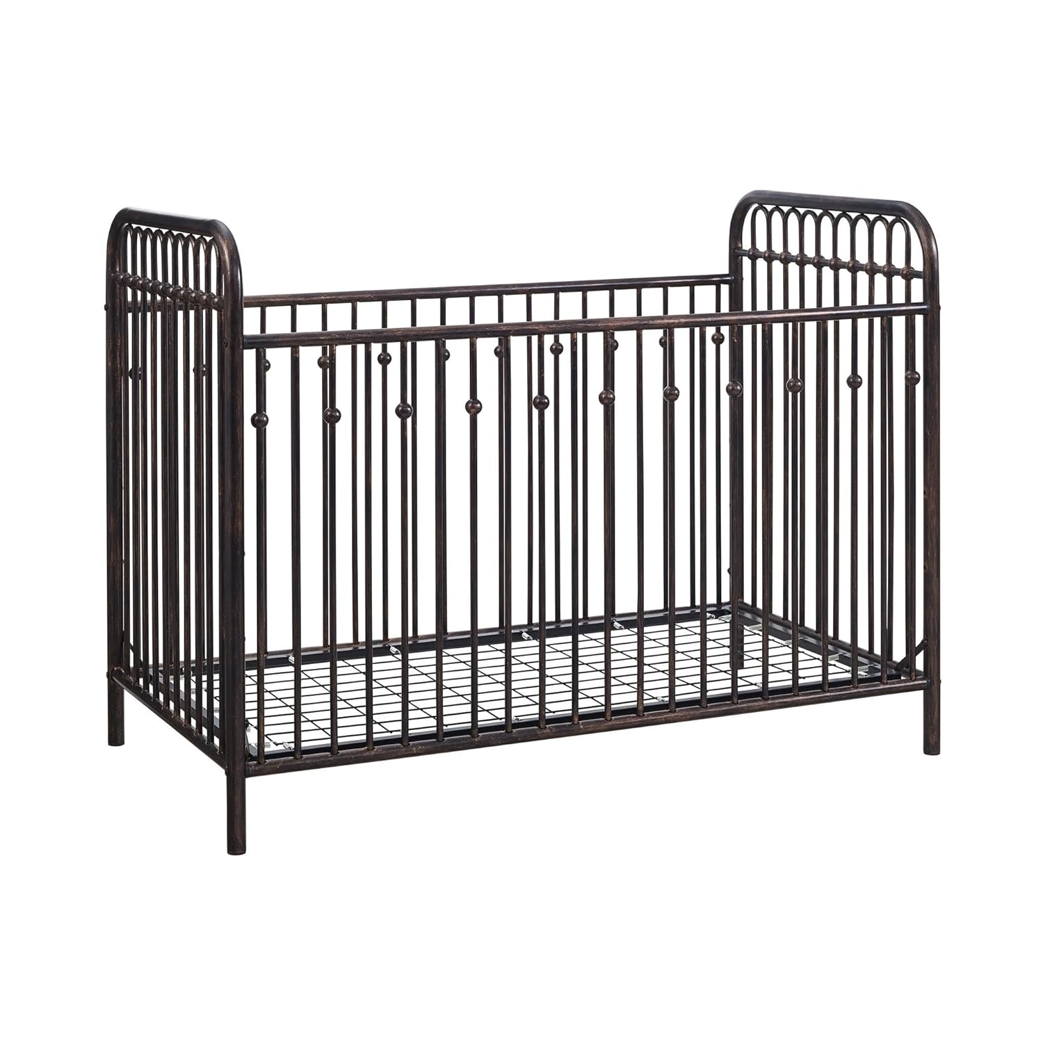 bronze metal crib