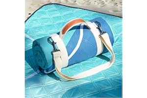 RYCHIC Waterproof Beach Blanket Picnic Outdoor Camping Mat Oversized Extra Large Foldable Sandproof Sand Free Resistant Big XL Giant Towel Hawaii Honeymoon Essentials Women Summer Must Have Vacation Gift