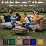 Rohi Waterproof Outdoor Cushion 2 Pack 18 x 18 Latte view 4
