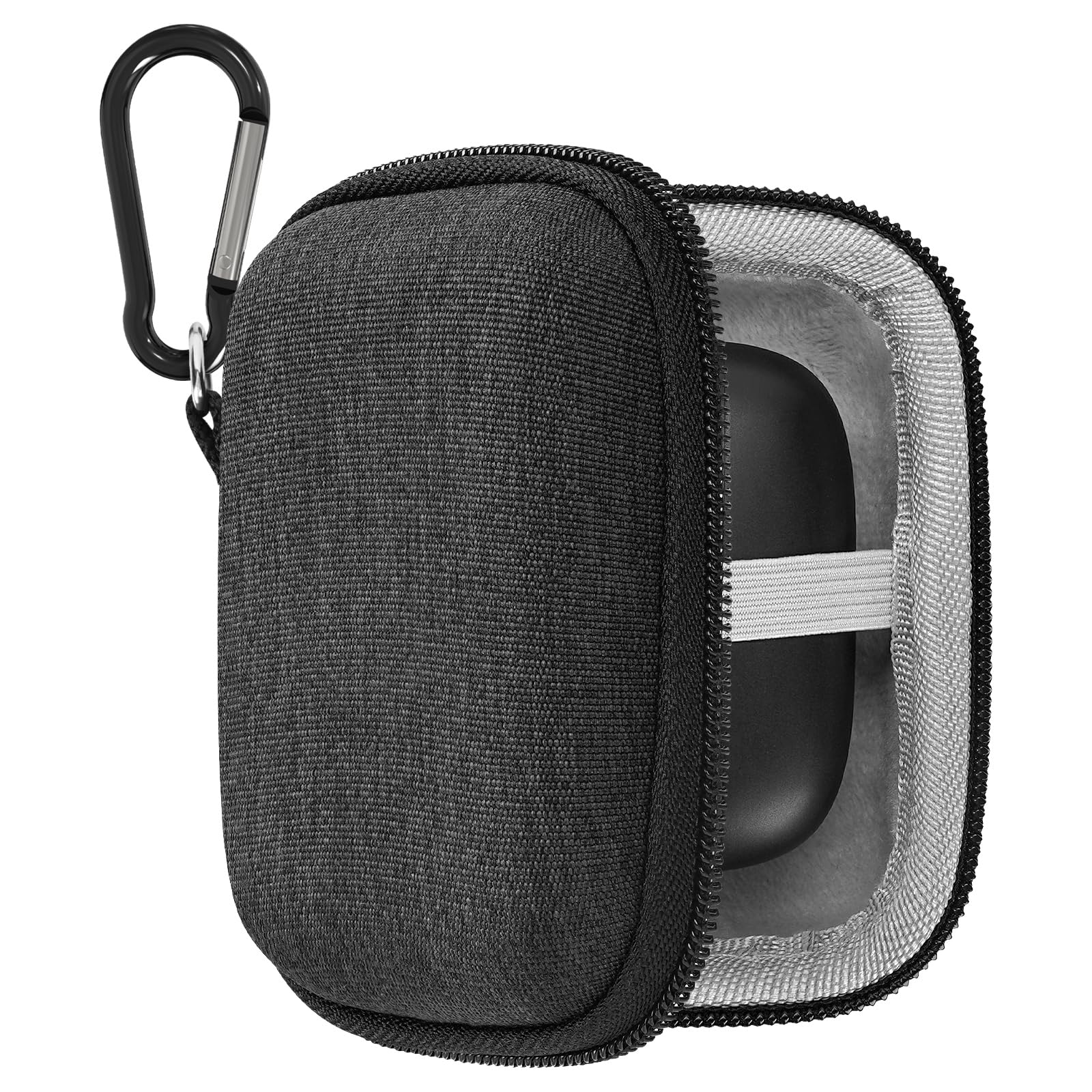 Geekria Shield Headphones Case Compatible with Fiio M5, BTR3, BTR5, A1, S.M.S.L IDOL+, IDEA, X4, Shanling M1, UP4, Replacement Hard Shell Travel Carrying Bag with Cable Storage (Dark Grey)