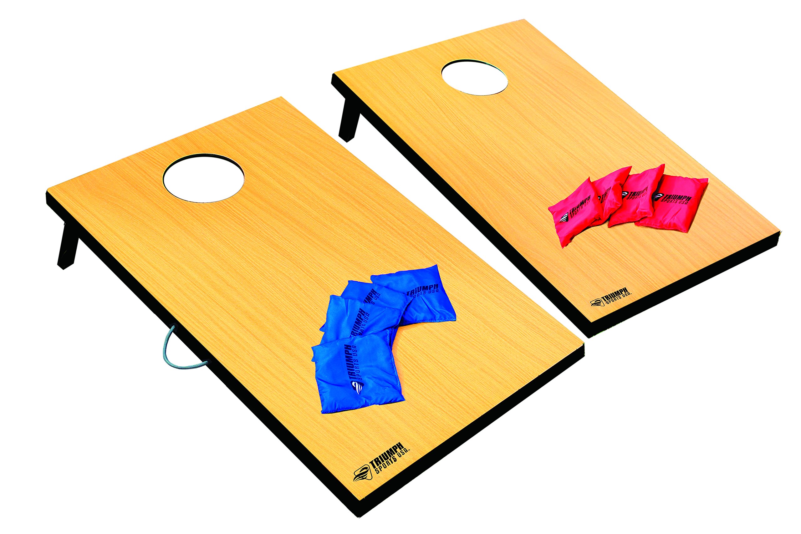 Triumph Premium 2x3 Cornhole Set - Includes 2 Portable Boards and 8 12.5 Ounce Cornhole Bags