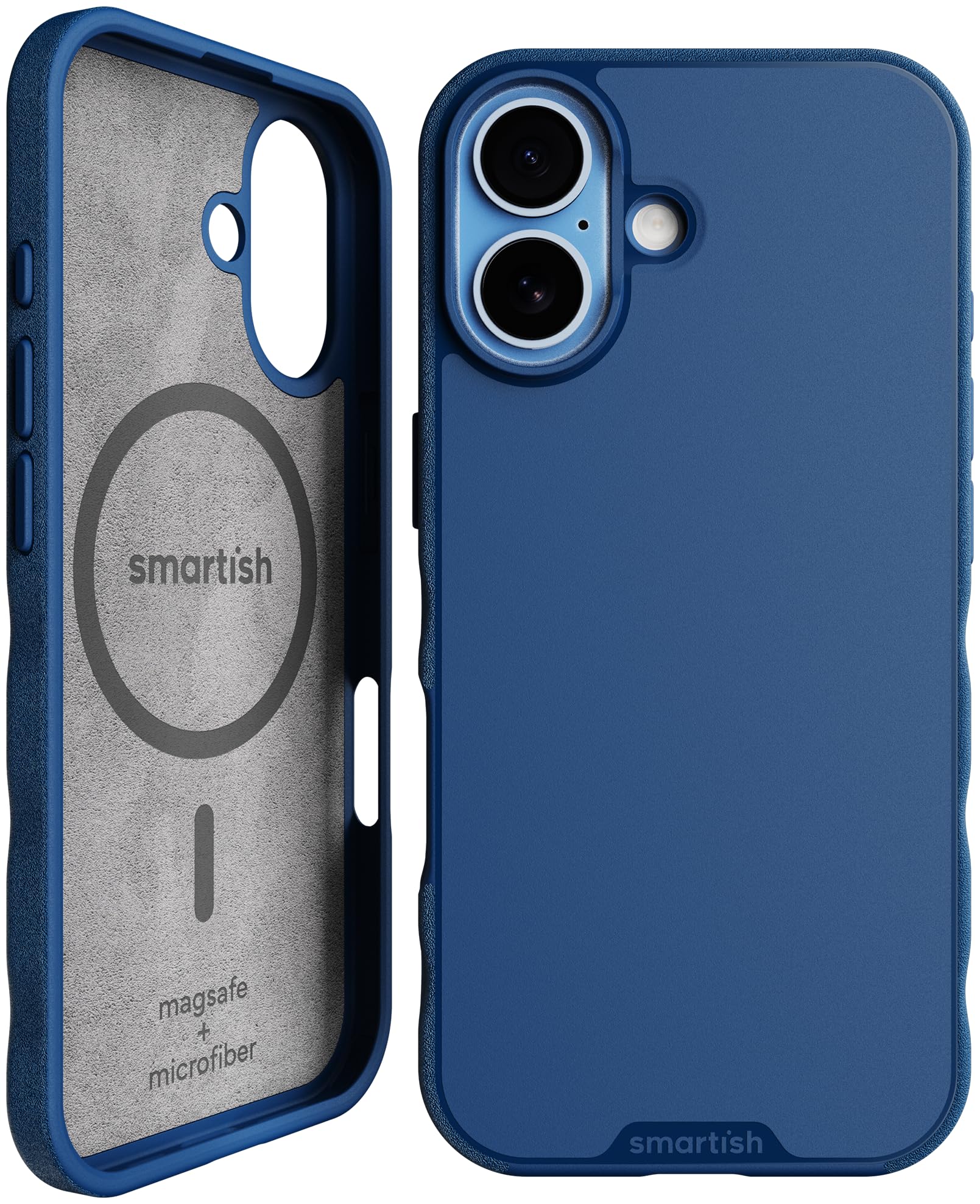 Smartish iPhone 17 MagSafe Case, Gripmunk, Slim Magnetic Grip Case, Blue