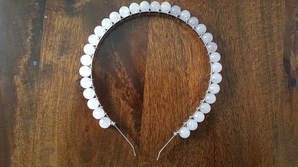 raw crystal headband wedding hair accessories