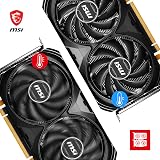MSI GeForce RTX 4060 Ti VENTUS 2X BLACK 16G OC 16GB GDDR6 GPU Graphics Card view 3
