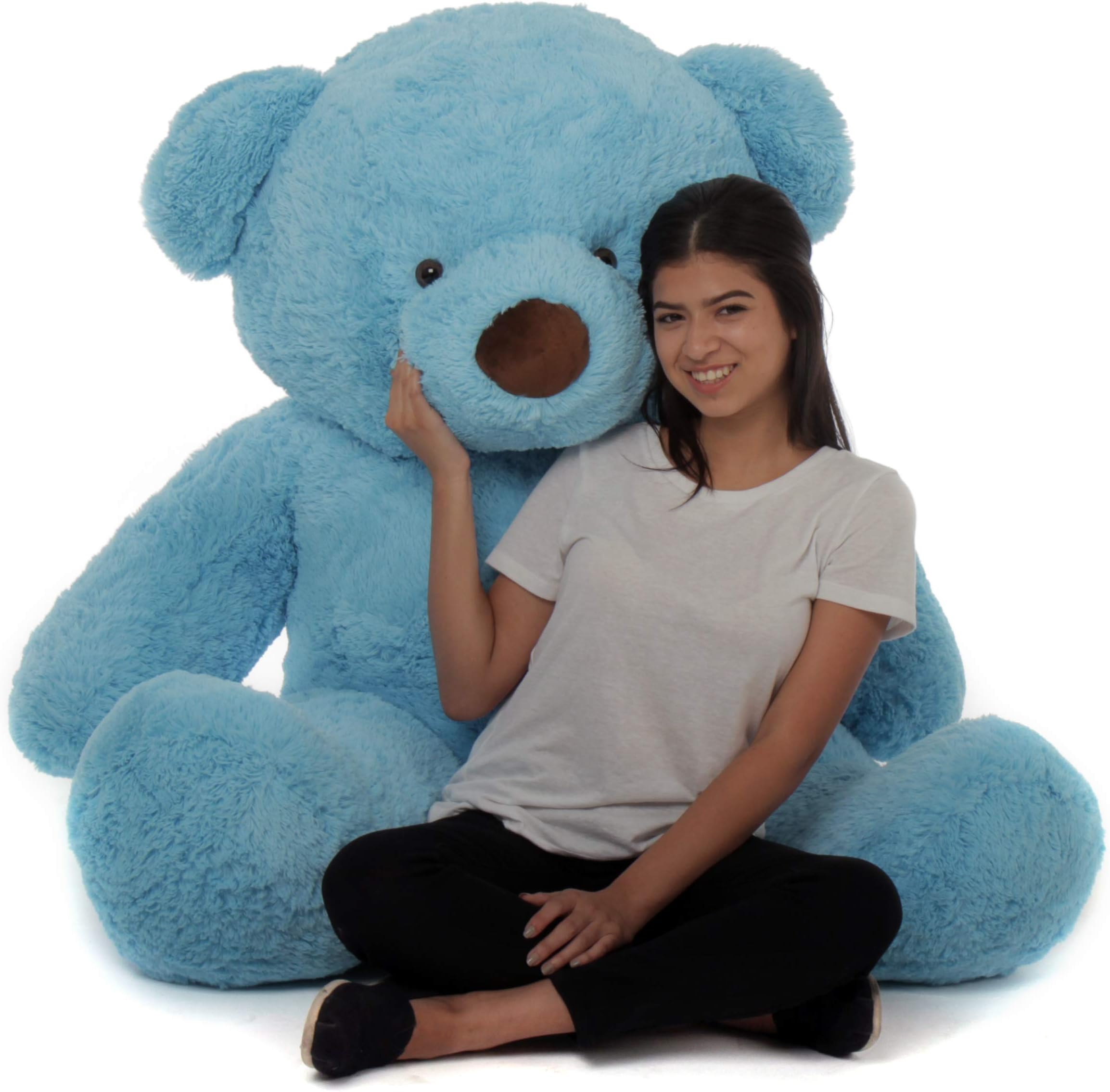 Giant Teddy Original Bear Brand - Biggest Selection of Life Size Stuffed Teddy Bears (Sky Blue, 5 Foot)