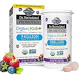 Garden of Life Dr. Formulated Probiotics Organic Kids+ Plus Vitamin C & D - Berry Cherry - Gluten, Dairy & Soy Free Immune & 