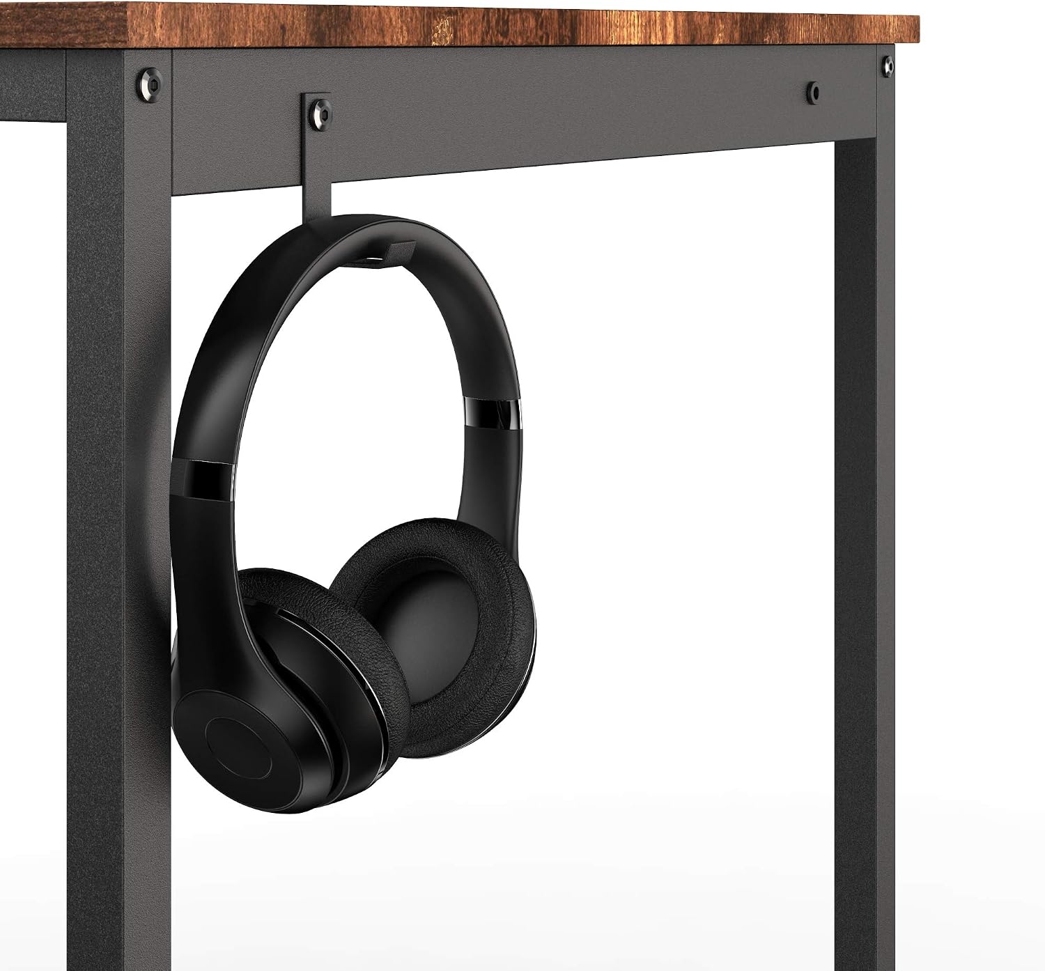 HOMIDEC Writing Computer Desk,Office Work Desk for student and worker,Laptop Table with Storage Bag and Headphone Hook,Modern Simple Style Desks for Bedroom,Home - Image 3