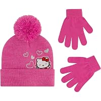 Set Invernale Hello Kitty Sanrio Per Ragazze - Cappello, Sciarpa E Guanti In Maglia, Opzioni Da 2 O 3 Pezzi, Regalo Kawaii Per Adolescenti