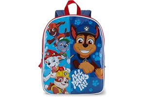 Nickelodeon Paw Patrol Backpack for Kids 15" | Cool Bookbag for Boys | Padded Straps & Large Zip Compartment | Back to School Supplies