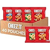 Cheez-It Baked Snack Crackers, Lunch Snacks, Variety Pack (40 Pouches)