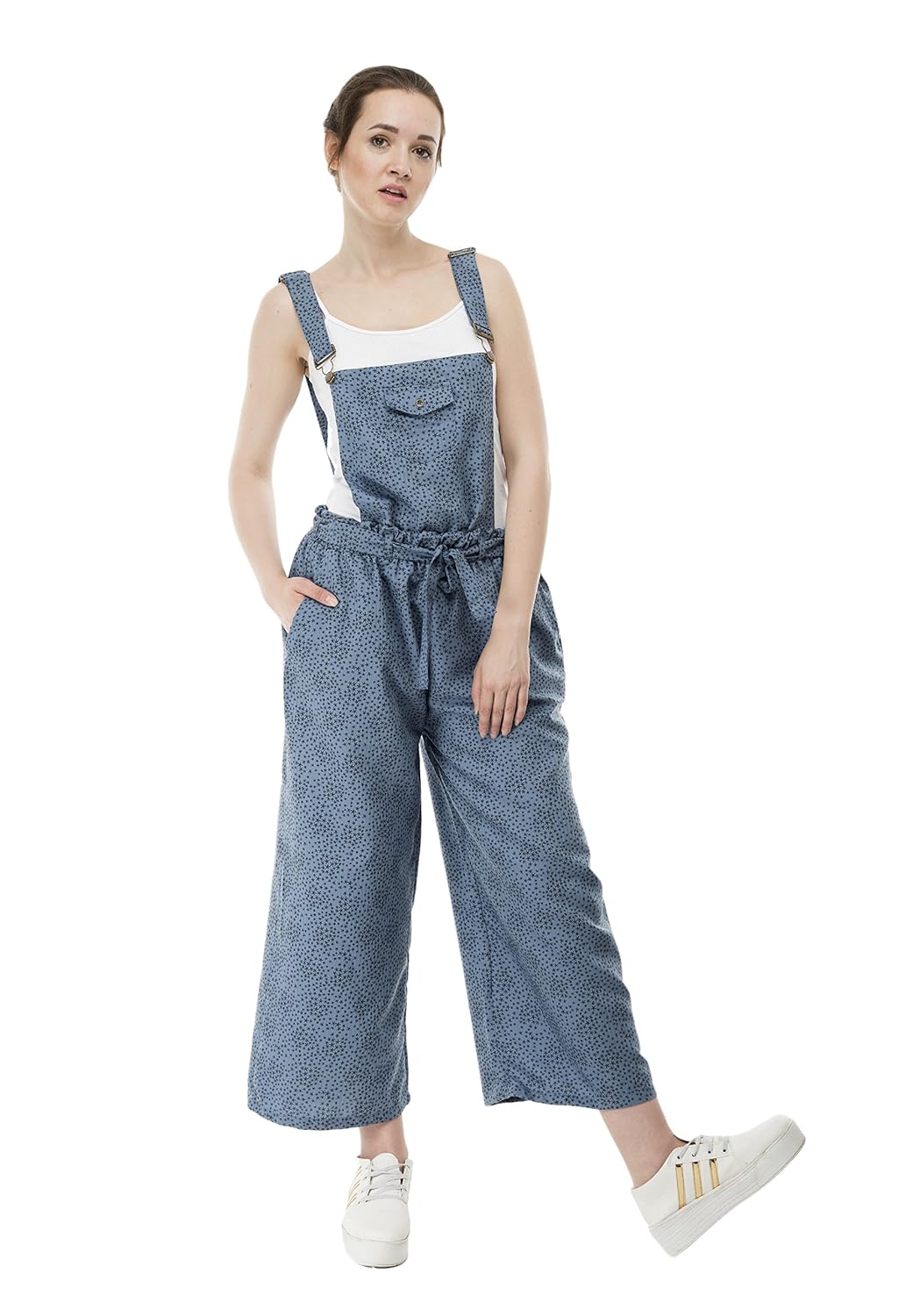 sequend premium cotton blue star printed dungaree (34)