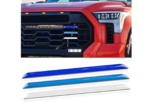 SUPER REPAIRMAN Grille TRI-Color Line Inserts Compatible for 2022 2023 Tundra and Sequoia Accessories, Durable materials, with Strong Adhesive (White and Blue)
