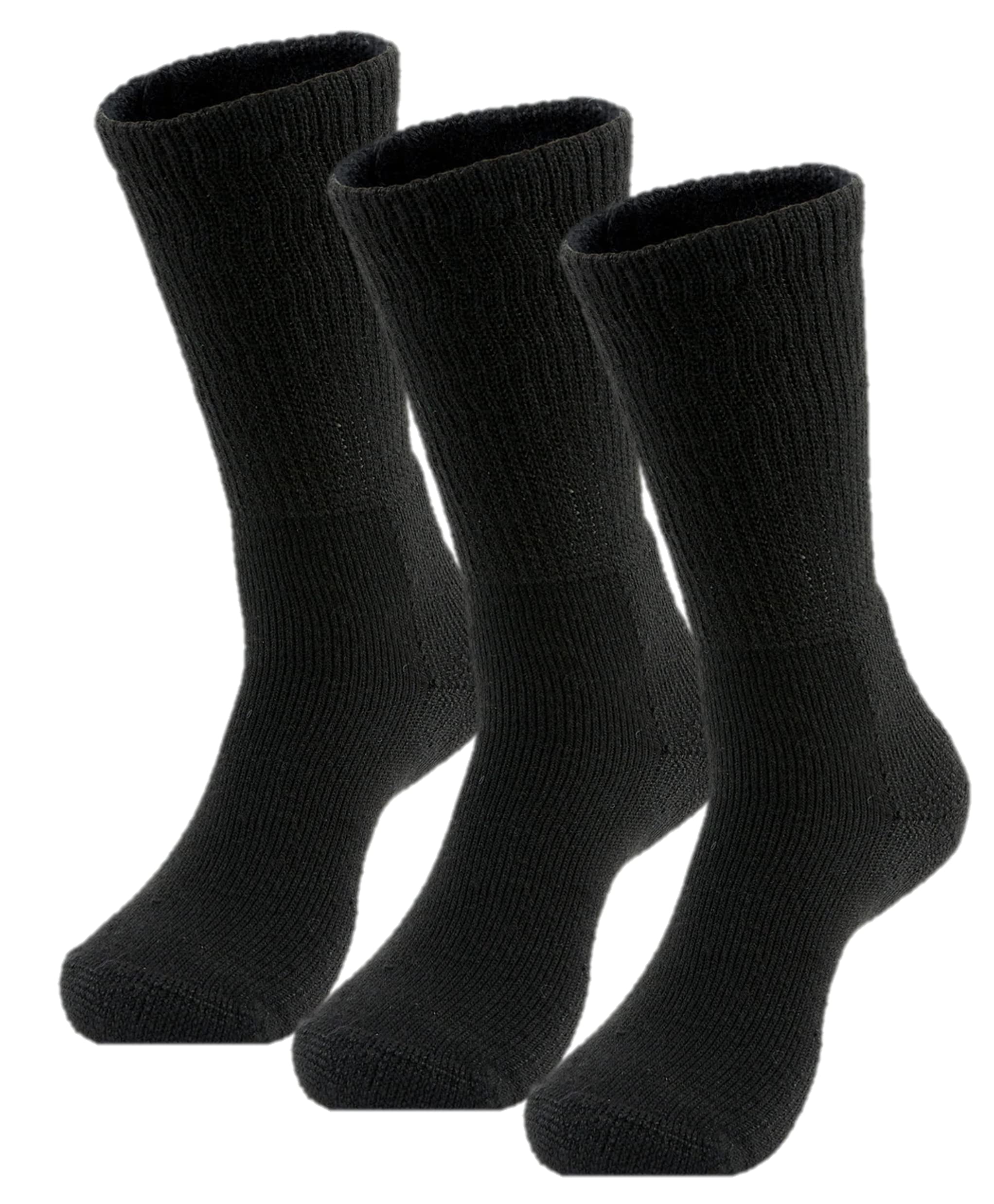 Thorlos Men's Xj Running Socks, Black (3 Pairs), L UK