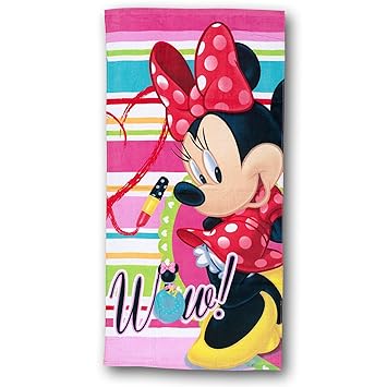 Minnie Mouse Serviette De Plage Wow Coton