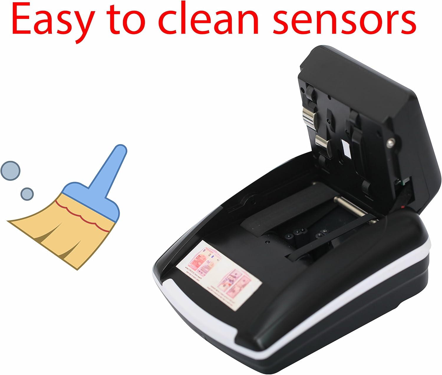 Portable 4 Way Insertion Counterfeit Bill Detector&Counter : Office Products