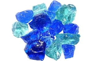 HILAND AZ Patio Heaters 50-100mm Landscape Recycled Glass in Bahama Blend