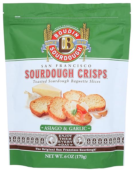 BOUDIN SOURDOUGH, CRISPS SOURDOUGH SAN FRANCISCO ASIAGO &...