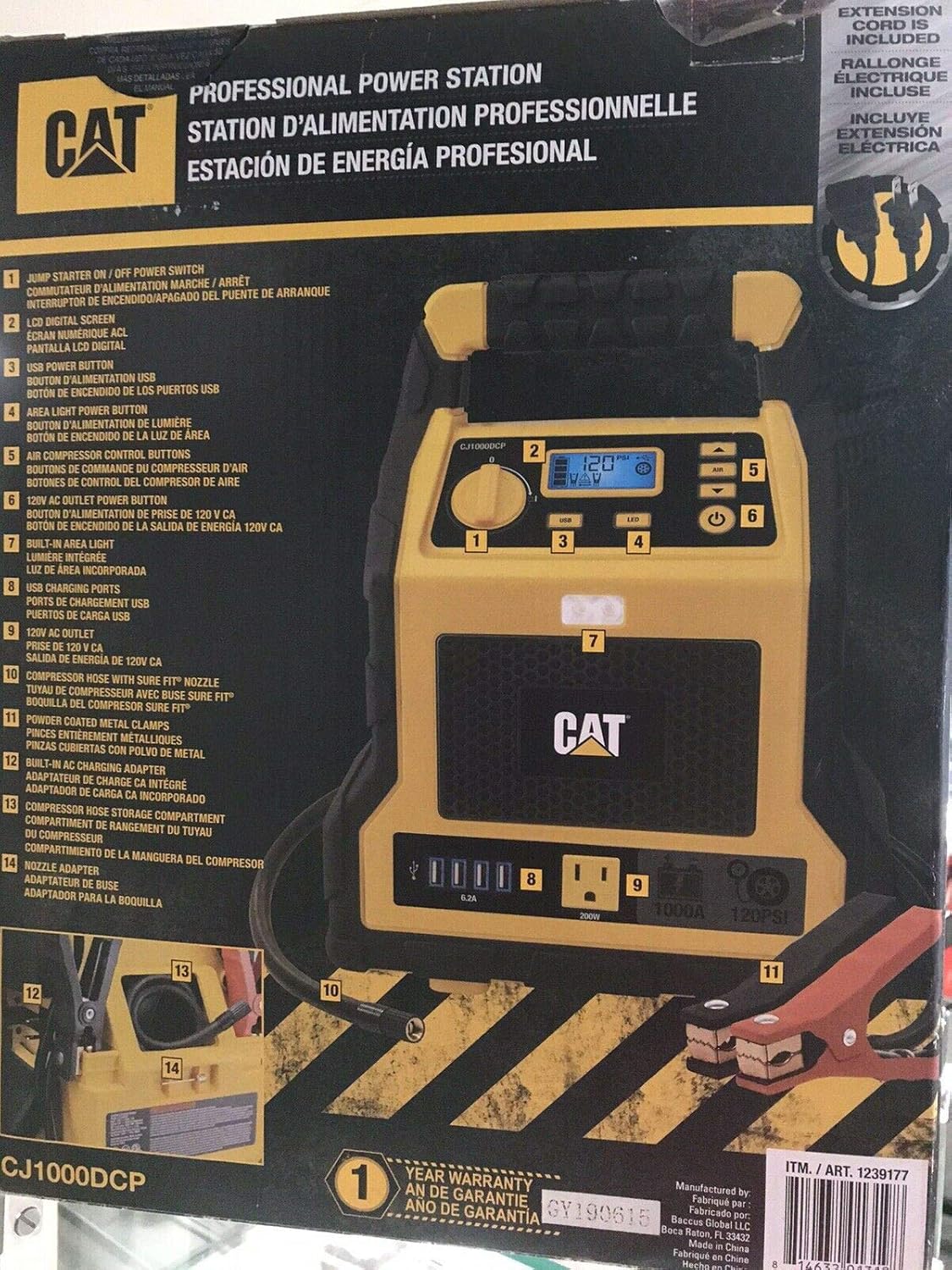stanley fatmax power station 1000 on Cat 3 In 1 Professional Power Station With Jump Starter And Compressor 4 Usb Ports And Outlet Jump Starters Amazon Canada