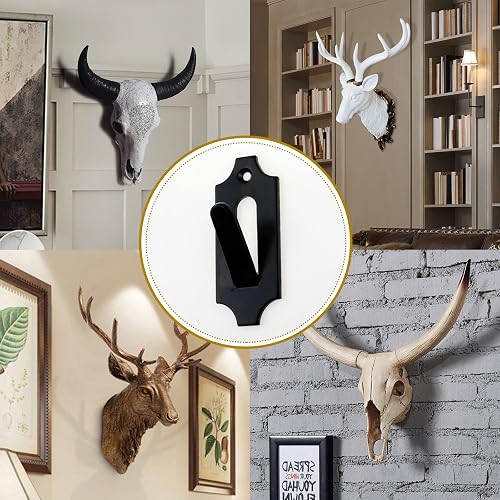 ABDD European Deer Skull Mount Hanger, Euro Wall Mount Skull Hanger For Deerhead And Other Smaller Skulls For Indoor Outdoor