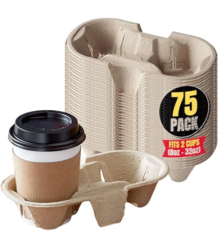 Wholesale Eco-Friendly 2-4 Cup Carrier Tray - Disposable Drink Holder For Hot Or Cold Beverages, Customized Sizes Available - View #5