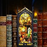 PeaZeLee DIY Book Nook Kit 3D Wooden Puzzle Bookshelf Decor for Teens view 6