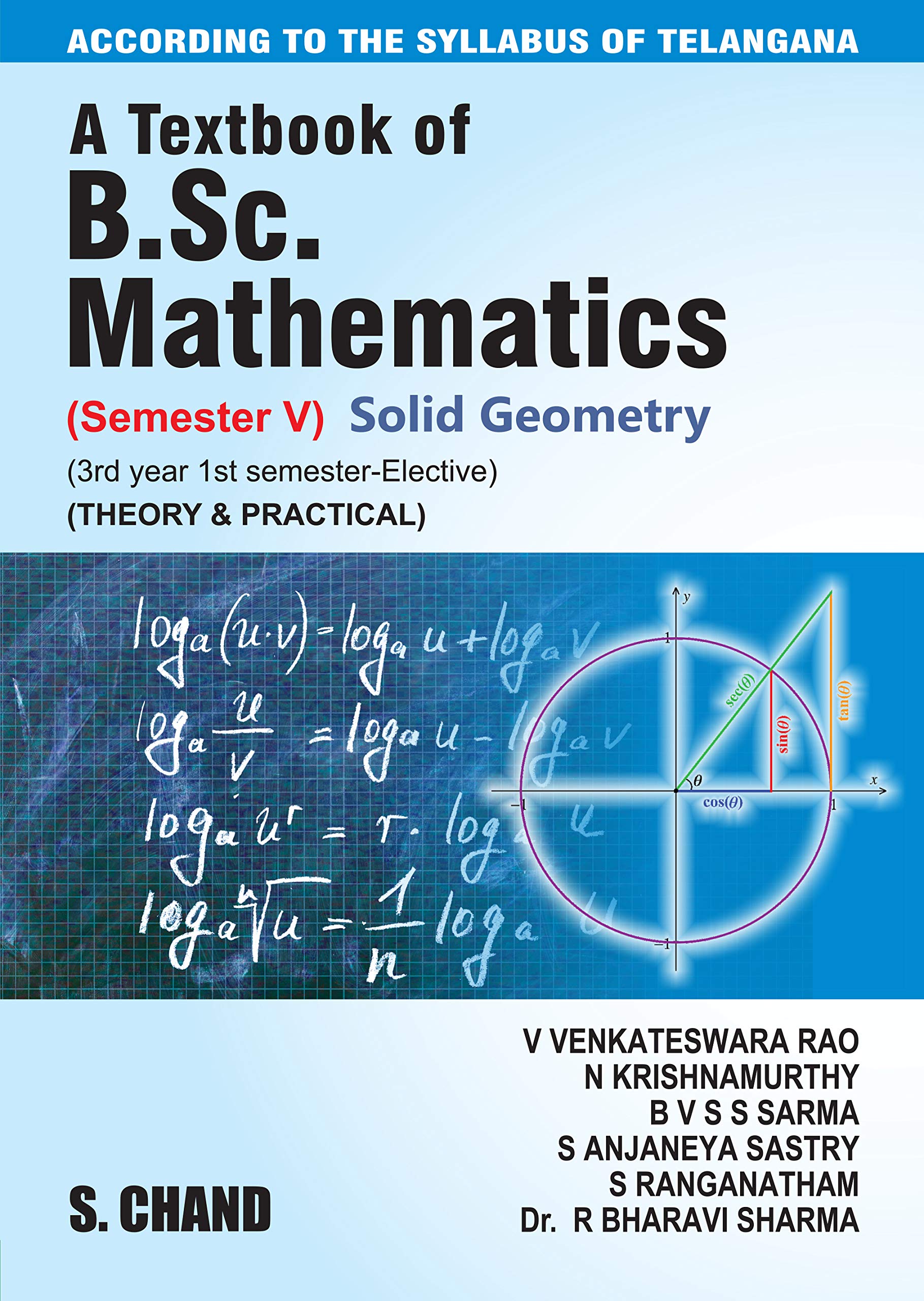 Buy A Textbook Of B Sc Mathematics Solid Geometry For 3rd Year 1st Semester Of Telangana Universities Book Online At Low Prices In India A Textbook Of B Sc Mathematics Solid Geometry For