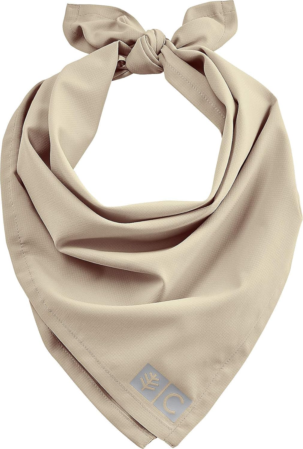 Coolibar UPF 50+ Men's Women's Mackinac Sun Bandana - Sun Protective (One Size- Khaki): Clothing