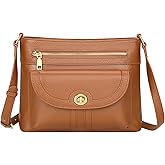 Over Earth Genuine Leather Crossbody Bags for Women Trendy Purses and Ladies Shoulder Handbags
