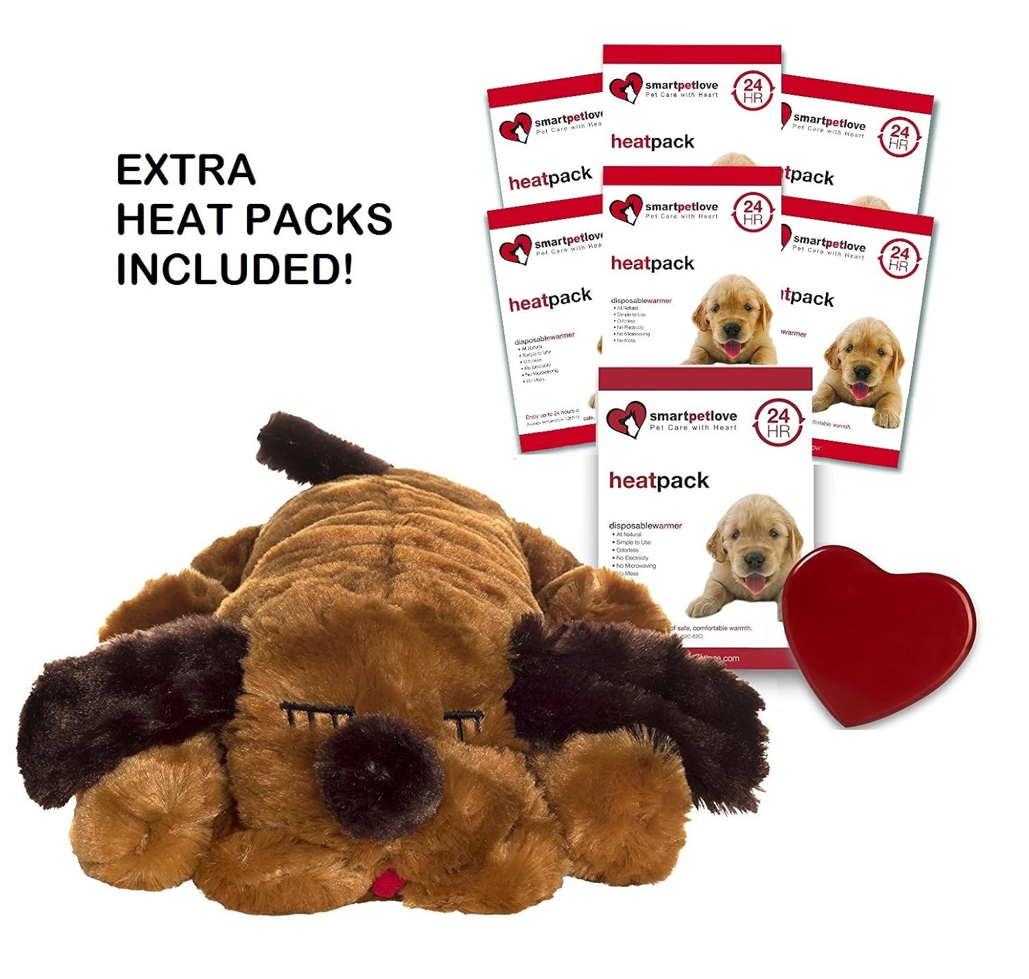Buy Smart Pet Love Brown Snuggle Puppy Heartbeat Pillow For Dogs