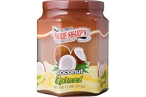 MARIE SHARP'S Marie Sharp’s Coconut Spread, 11 oz | Creamy Tropical Fruit Spread from Belize | All-Natural | Perfect for Toast, Desserts & Baking | Rich Coconut Flavor
