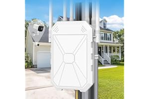 AC1200 Outdoor WiFi Extender, Long Range Outdoor WiFi Extender Signal Booster, IP67 Weatherproof, Repeater/AP/Router Mode, Pa
