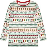 Little Sleepies Men's Pajama T-Shirt, Soft Viscose from Bamboo PJ Top for Family Matching Mens Pajamas Set, Long Sleeve Top