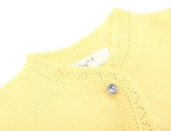 Lilax Little Girls' Knit Long Sleeve Button Closure