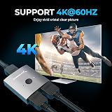 SABRENT HDMI Switch 2 in 1 Out 4K 60Hz Bi-Directional Aluminium DA-HSW2 view 5