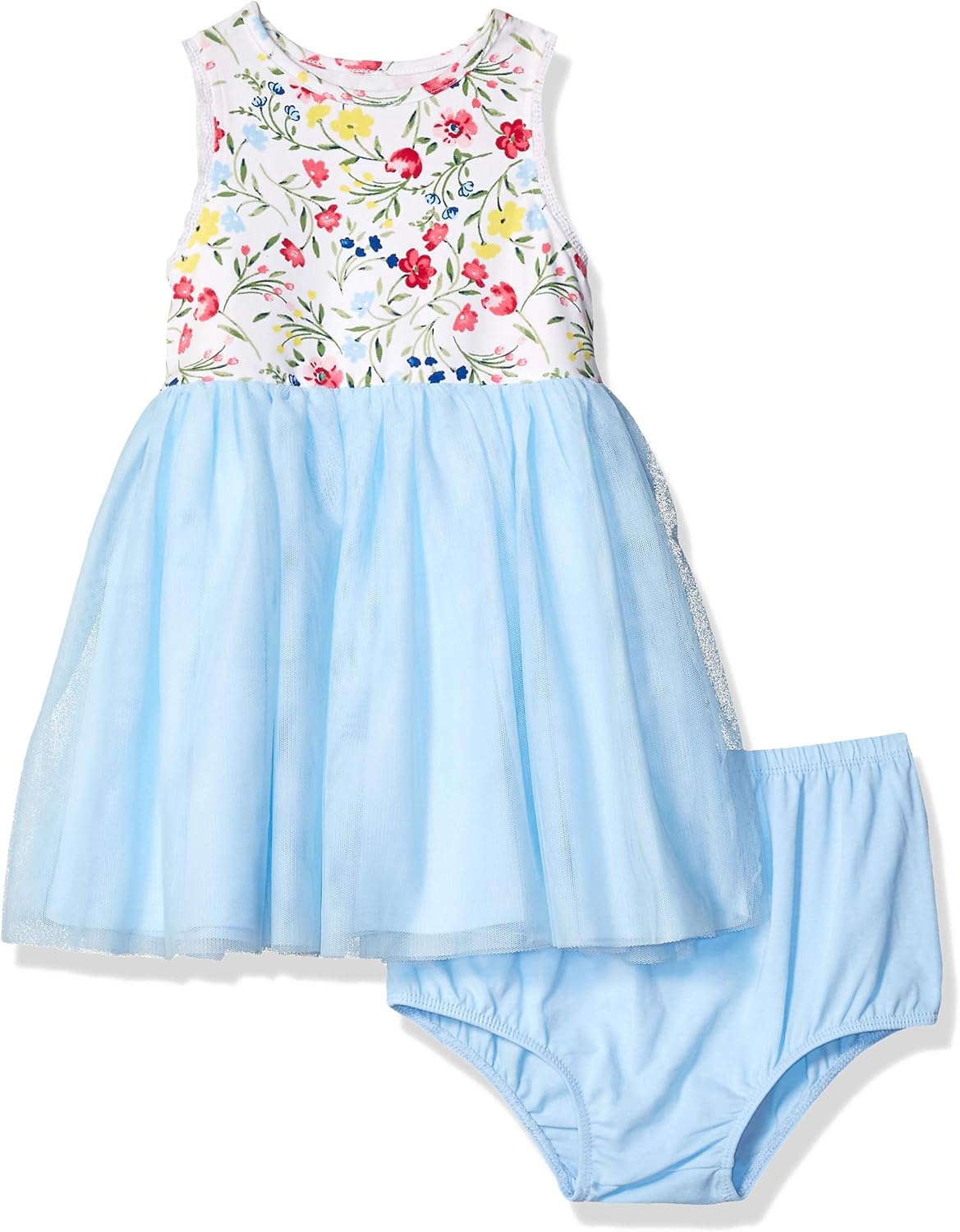 Little Me BabyGirls Girl Mesh Dress with Panty Clothing
