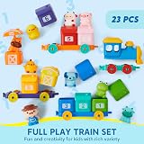 Play-Act Montessori Farm Train Toy for Toddlers 1-4 Years view 7