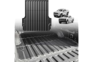 TripleAliners Truck Bed Mat Compatible with 2023 2024 2025 Chevy Colorado/GMC Canyon Accessories 5FT Vehicle Perfectly Flush All Weather Protection TPE Heavy Duty Pickup Car Bed Cargo Mat