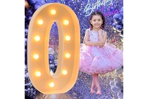 STARAISE 3FT Marquee Light Up Numbers, Large Mosaic Numbers for Balloons, Marquee Light Up Letters for 30th 40th 50th Birthday Decorations,60th 70th Wedding Anniversary， Party Decor