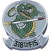 318th Fighter Interceptor Squadron Patch &ndash; Plastic Backing