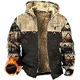 domirica Winter Jackets For Men Western Zip Up Big And Tall Lightweight Corduroy Hooded Fleece Hoodies With Pockets