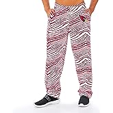 Zubaz NFL Mens Zebra Pant Left Hip Logo Track Pant