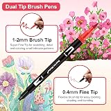 Funnasting 72 Colours Dual Tip Brush Pens for Drawing Calligraphy view 4