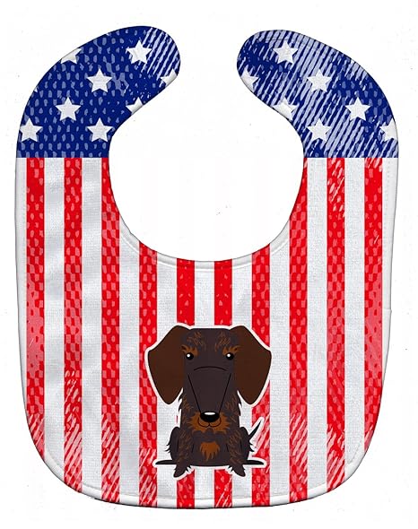 Buy Caroline S Treasures Patriotic Usa Baby Bib Wire Haired