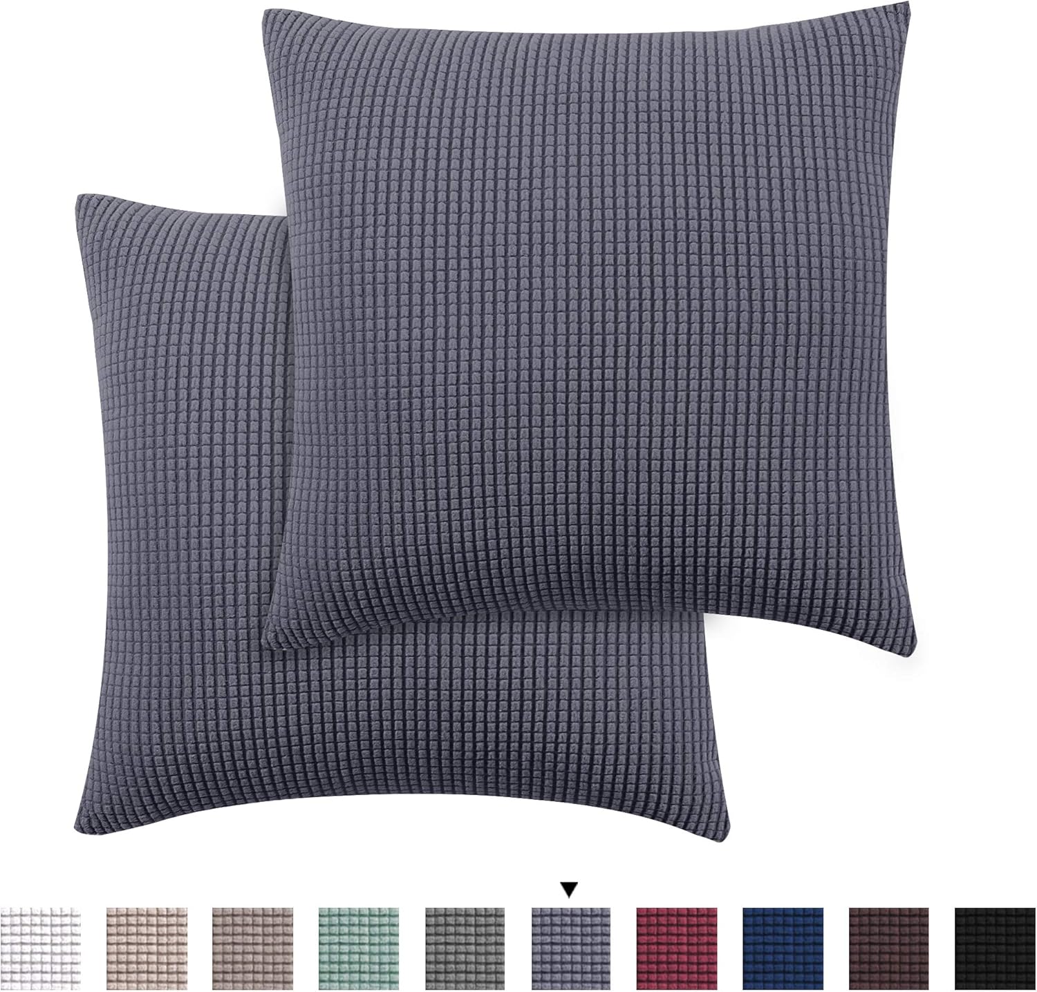 Pillow Covers Rich Jacquard Stretch Fabric High Spandex Soft Solid