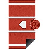 ZivPlay Baseball Hitting Mat Batting Turf with Batters Box and Home Plate | 6x4 Feet/11x4.8 Feet Mat with 5mm Anti Slip Backing for Outdoor Batting Cage Baseball and Softball Stance Practice