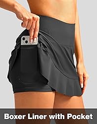 Soothfeel Women's Swim Skirt with Pocket High
