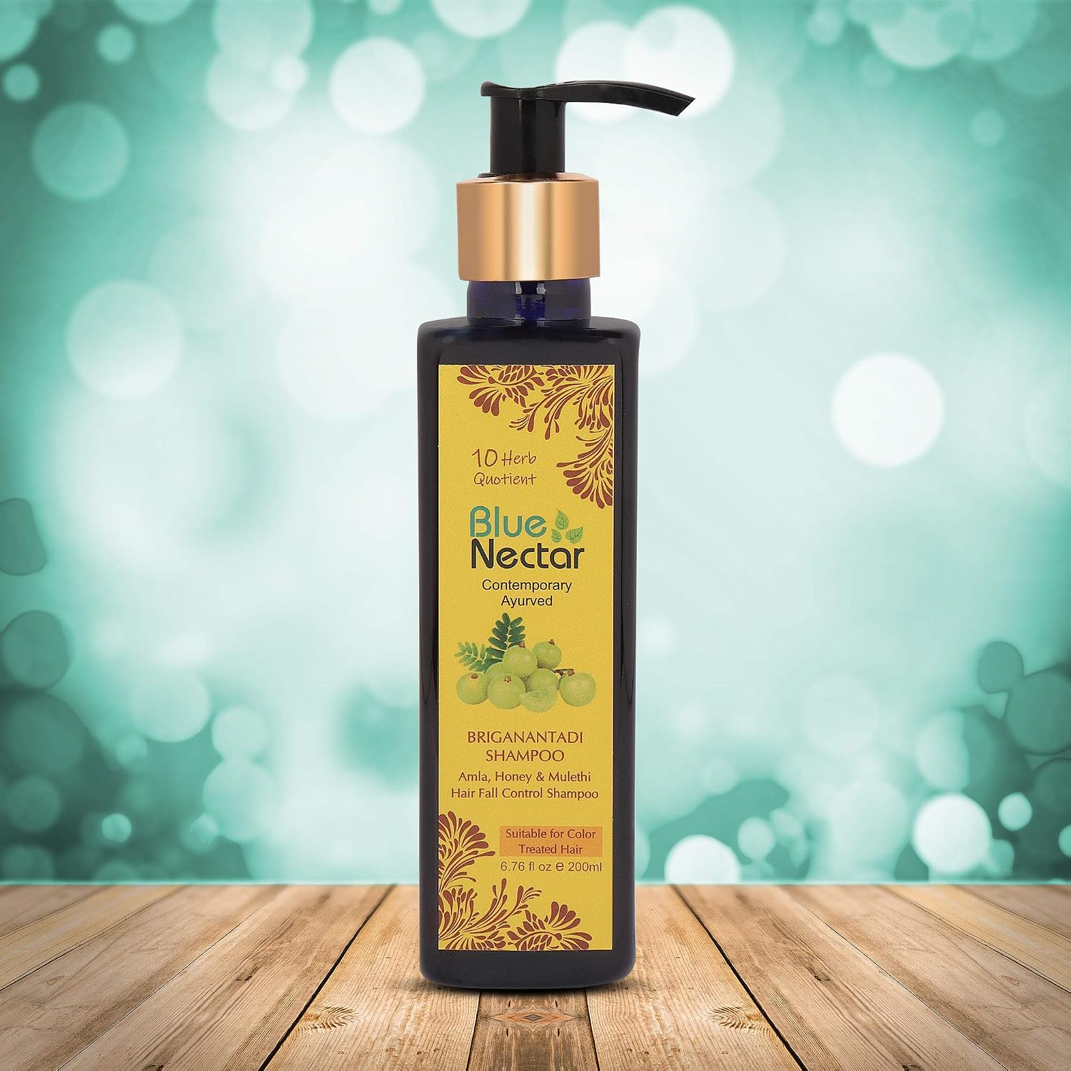 Blue Nectar Hair Fall Control and Healthy Scalp Hair Cleanser Shampoo for dry dull & damaged hair with Amla, Honey & Mulethi - Image 3